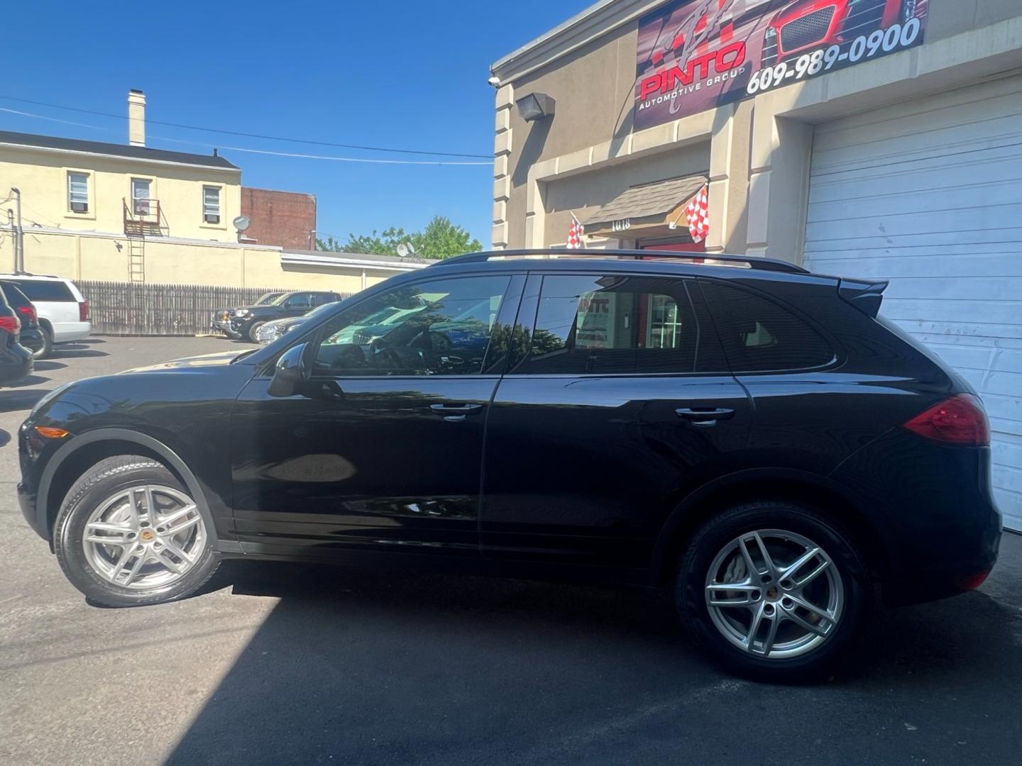 2014 BLACK /Black Leather Porsche Cayenne s (WP1AB2A20EL) with an 4.8L V8 DOHC 32V engine, 8 Speed Automatic transmission, located at 1018 Brunswick Ave, Trenton, NJ, 08638, (609) 989-0900, 40.240086, -74.748085 - This Porsche Cayenne is a super clean,well maintained black beauty! Always serviced and needs nothing. Please call Anthony to set up an appt. 609-273-5100 - Photo#16